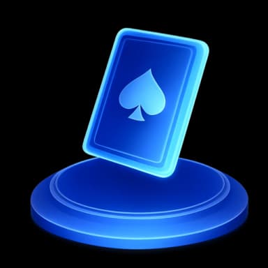 Hold'em card on stand